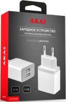 Akai CH-6C04W универсальное 2USB 3.1А White