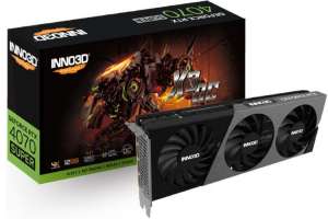 Inno3D PCI-E GeForce RTX 4070 Super X3 OC (N407S3-126XX-186162L) 12GB 1980/21000MHz HDMI 3*DP