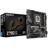 Материнская плата ATX GIGABYTE Z790 D (LGA1700, Intel Z790, 4*DDR5(7600), 4*SATA 6G RAID, 3*M.2, 3PCIe, 2,5Glan, HDMI, DP, 5*USB 3.2, 2*USB 2.0, USB T