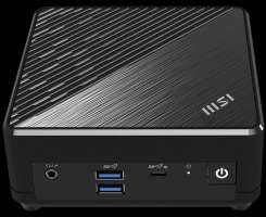 MSI Компьютер Cubi N ADL-019RU slim 9S6-B0A911-220 N100/4GB/128GB SSD/UHD graphics/2*GbitEth/USB Type-C/HDMI/DP/65W/Win11Pro/black