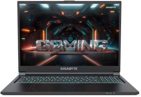 Ноутбук GIGABYTE G6 (2023) KF-G3KZ853SH i7 12650H/16GB/512GB SSD/NVIDIA GeForce RTX4060 8GB/16" FHD+ IPS/WiFi/BT/Cam/Win11 Home/black