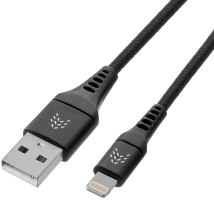 Rocket Contact USB-A - Lightning 1м оплётка нейлон Черный