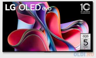 Телевизор OLED LG 55" OLED55G3RLA.ARUB атласное серебро 4K Ultra HD 120Hz DVB-T DVB-T2 DVB-C DVB-S DVB-S2 USB WiFi Smart TV