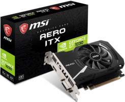 PCI-E MSI GeForce GT 1030 AERO ITX (GT 1030 AERO ITX 2GD4 OC) 2GB GDDR4 64bit 14nm 1189/1430MHz DVI-D(HDCP)/HDMI RTL