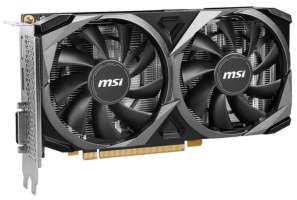 PCI-E MSI GeForce RTX 3050 VENTUS 2X XS (RTX 3050 VENTUS 2X XS 8G OC) 8GB GDDR6 128bit 8nm 1552/14000MHz DVI-D/HDMI/DP