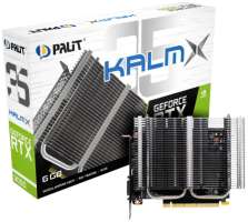 PCI-E Palit GeForce RTX 3050 KalmX (NE63050018JE-1070H) 6GB GDDR6 96bit 8nm 1042/14000MHz DVI/HDMI/DP RTL