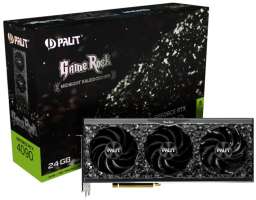 PCI-E Palit GeForce RTX 4090 GameRock (NED4090019SB-1020G) 24GB GDDR6X 384bit 4nm 2235/21000MHz HDMI/3*DP